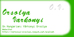 orsolya varkonyi business card