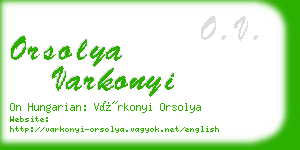 orsolya varkonyi business card